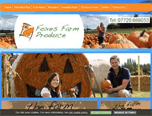 Tablet Screenshot of foxesfarmproduce.co.uk